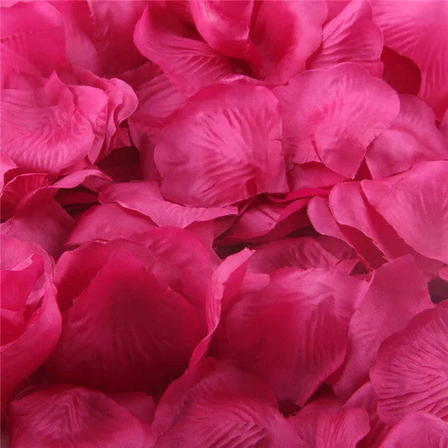 1000pcs Silk Rose Petals Artificial Flower Wedding Favor Bridal Shower Aisle Vase Decor Confetti Sep13