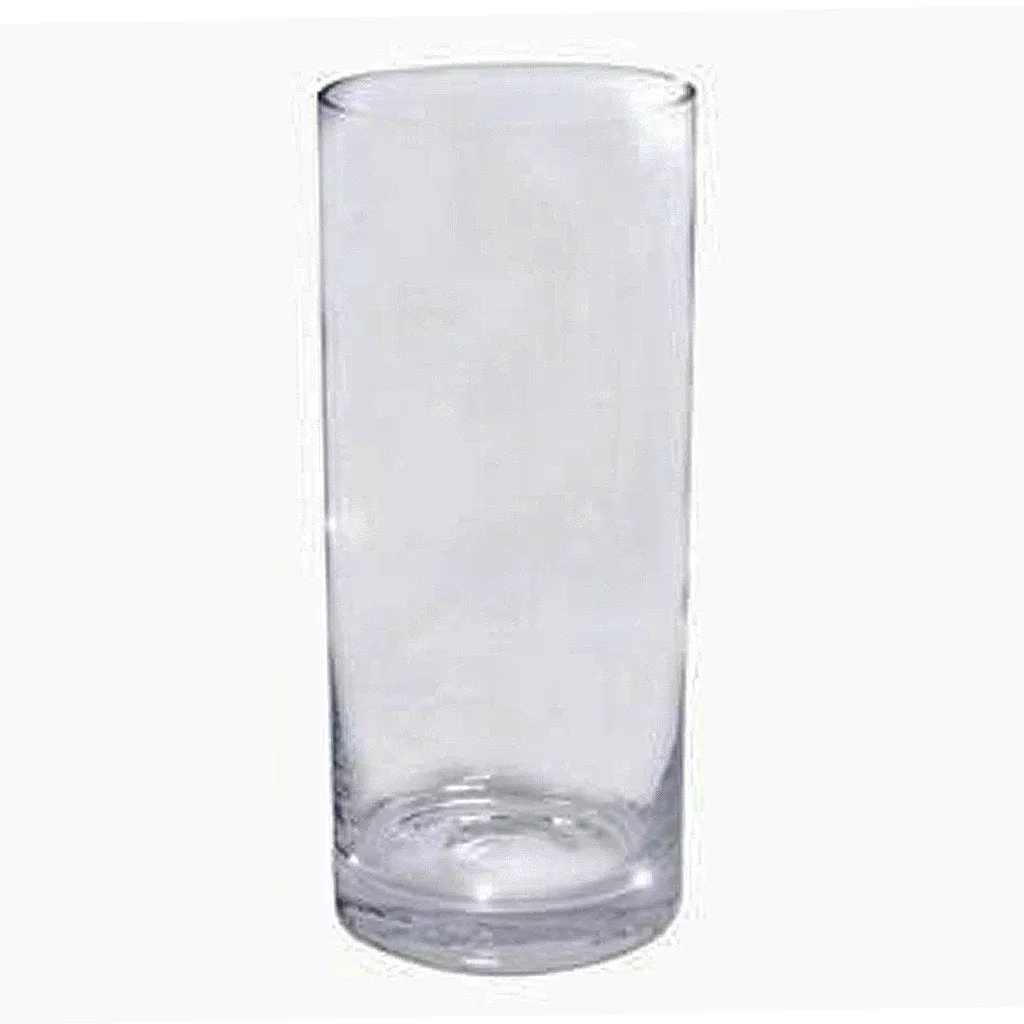 12" Cylinder Glass Centerpiece Vase - 6/Set