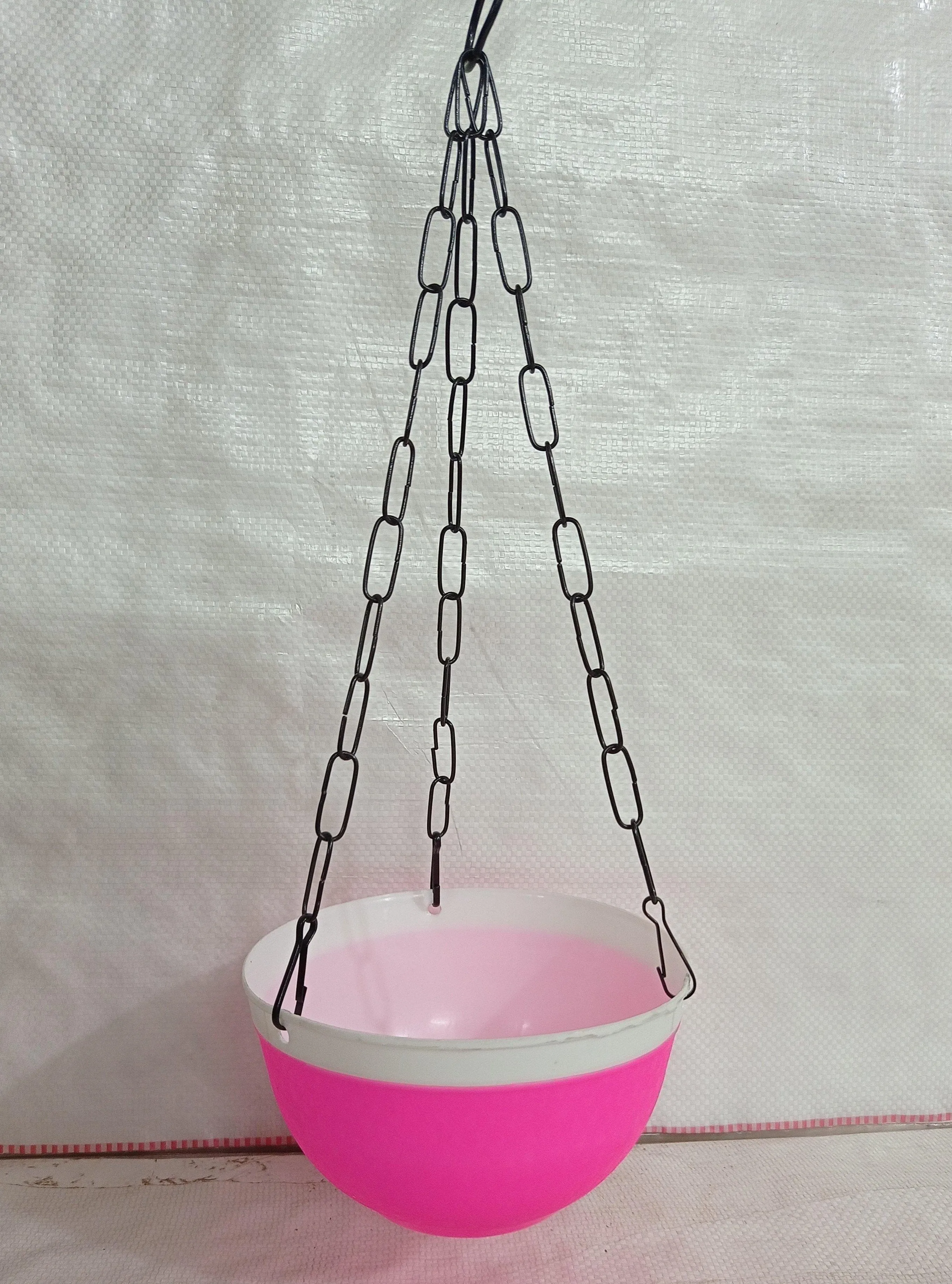 16 cm Double Color Hanging Pot (Pink)