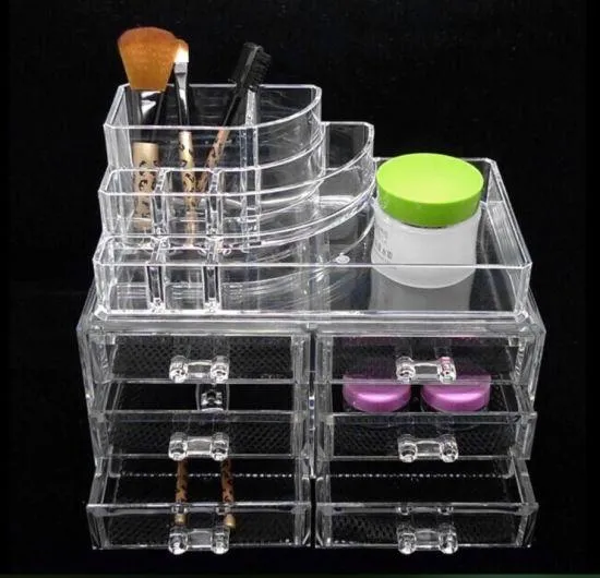 Acrylic 6 Drawers Makeup Organizer-(5300)Transparent