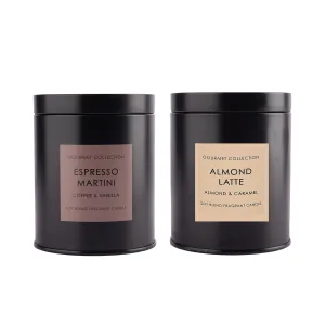 Anko hot Chocolate & Expresso Martini Gourmet Scented Candle with Metal lid | Soy Wax Blend Fragrant jar Candle | Aesthetic votives for Home, décor, Gifting | Chocolate & Coconut Aroma Pillar Candle