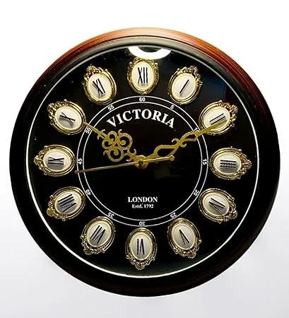 Antique Victoria Style Wall Clock Unique Decorative Timepiece for Home and Office Decor