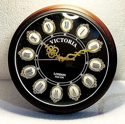 Antique Victoria Style Wall Clock Unique Decorative Timepiece for Home and Office Decor