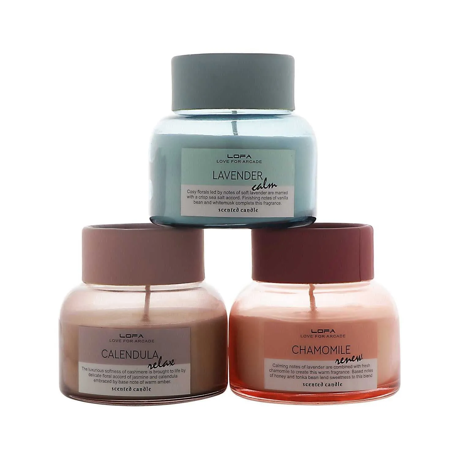 Aromatherapy Scented Candles | Set of 3