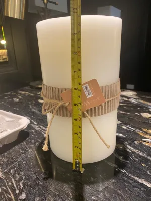 Artificial candle made from real wax FABULOUS large 25 cm