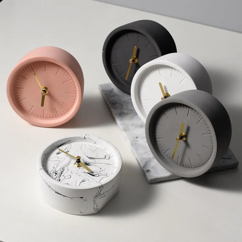 Asymetrical Modern Table Clock