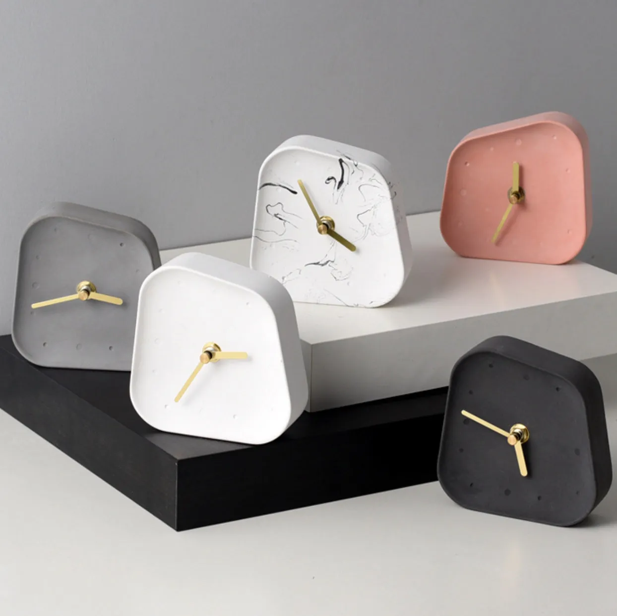 Asymetrical Modern Table Clock