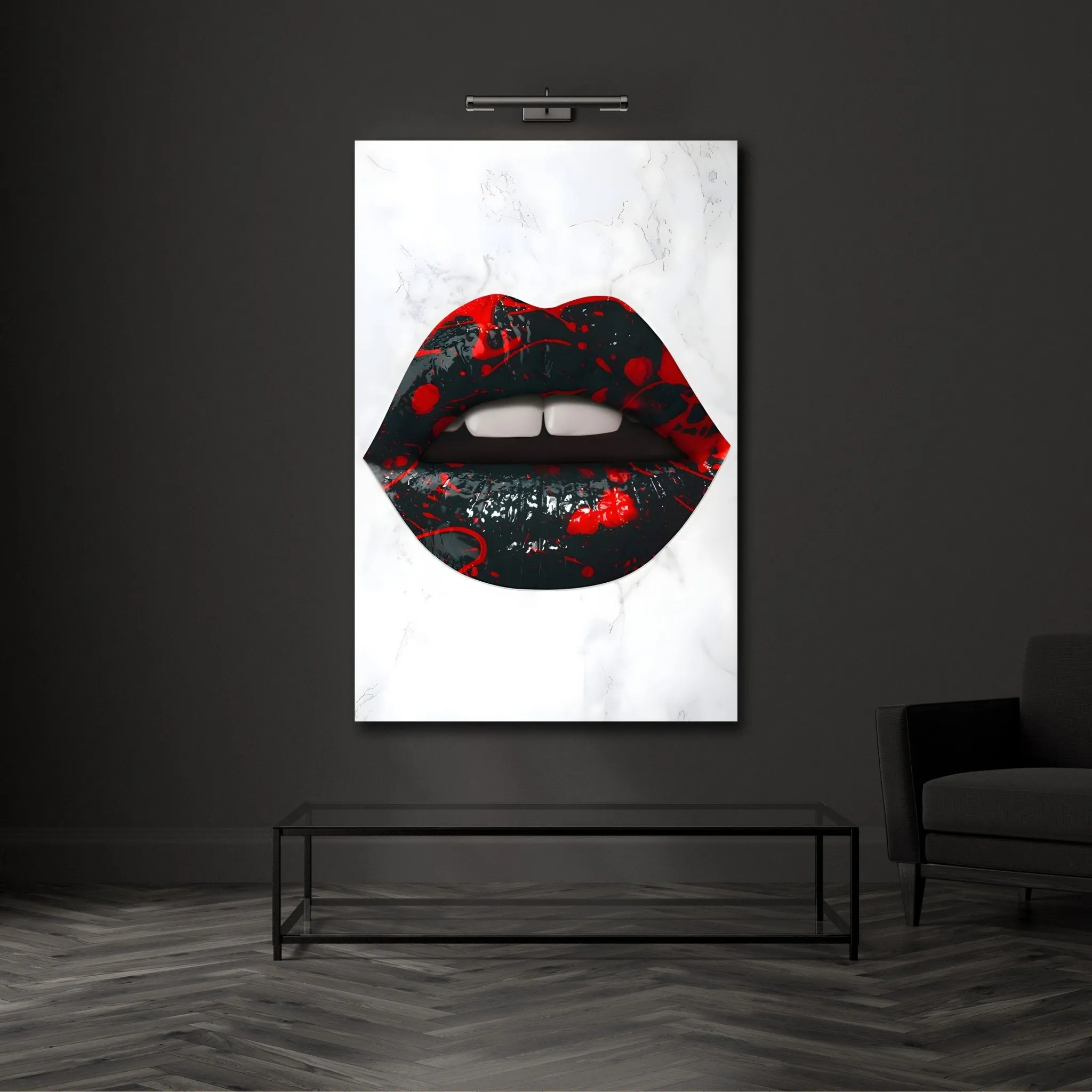 Black Lips Wall Art