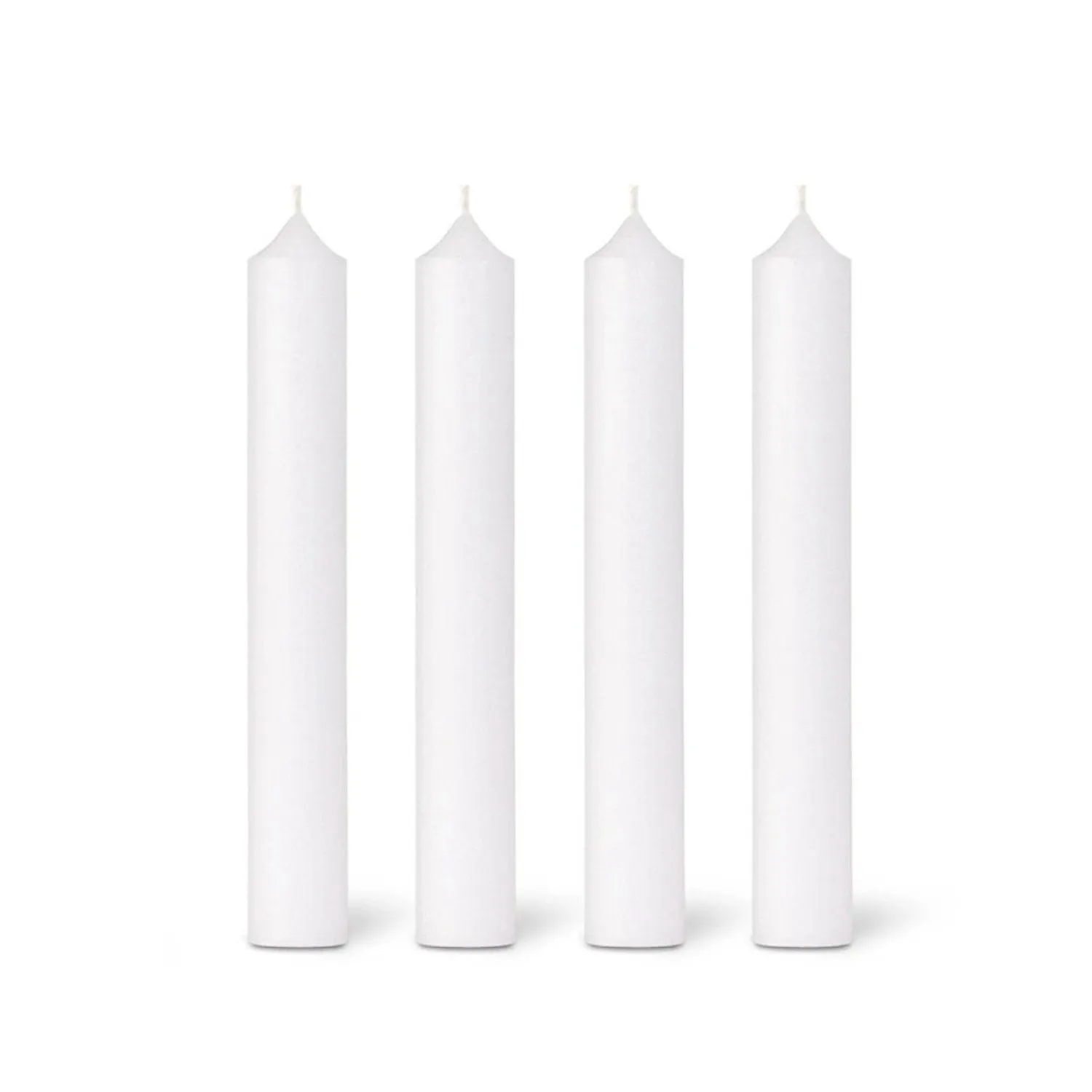 bougies la francaise | dinner candle pack of 12 | 20cm white - DC