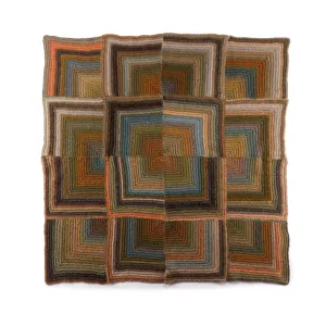 Caron Hazy Grid Lines Crochet Blanket