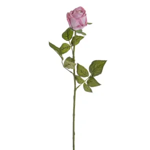 CB Imports 55cm Real Touch Artificial Rose Bud Pink