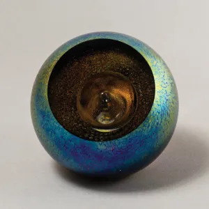 Celestial Universe Handblown Glass Paperweight by Glass Eye Studio