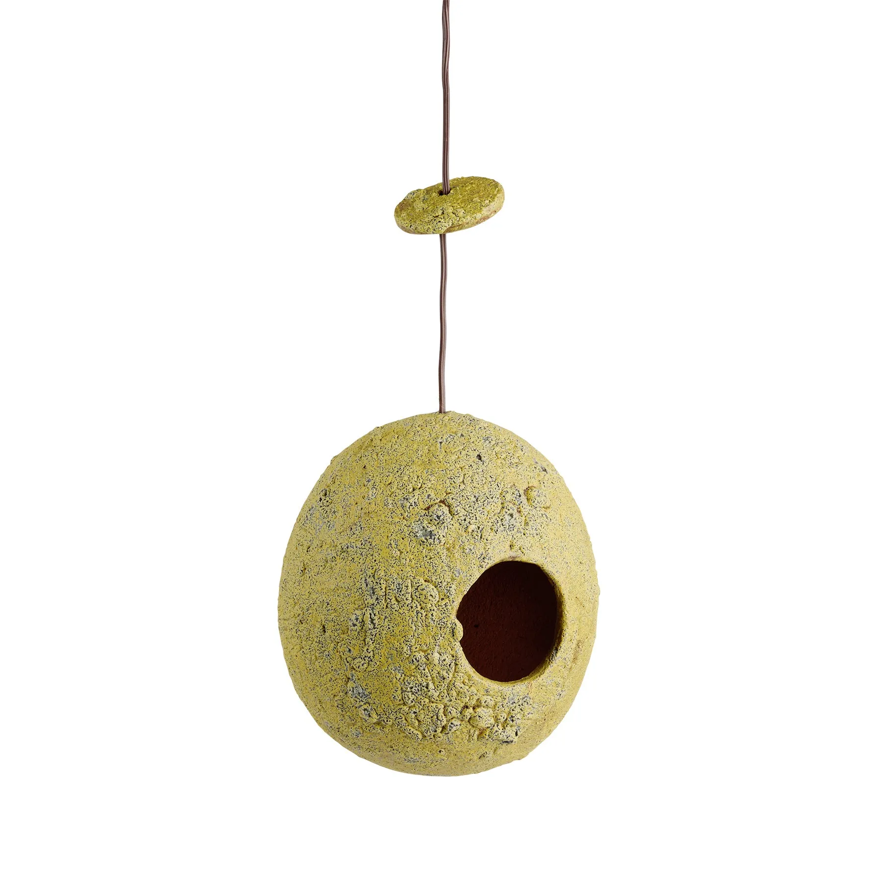 Ceramic Birdhouse in Yellow