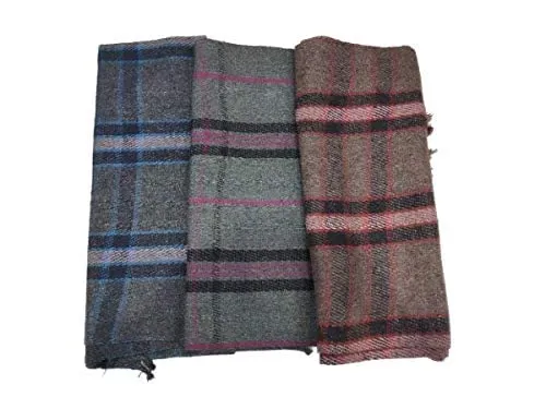 CHANDRAVATI Woolen Acrylic, Warm and Comfort Blanket (210 cm x 125 cm, Multicolor), Reversible (Sagar)