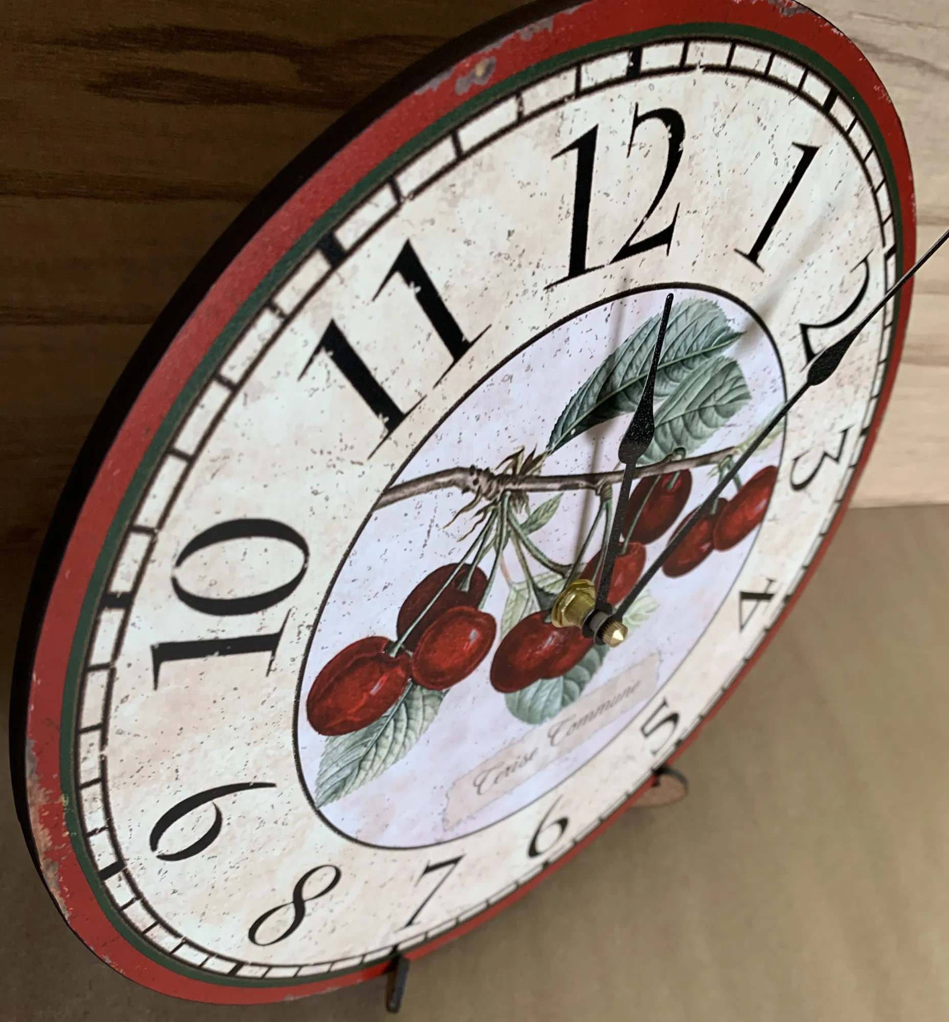 Cherry Clock- French Botanical Cherry Wall Clock