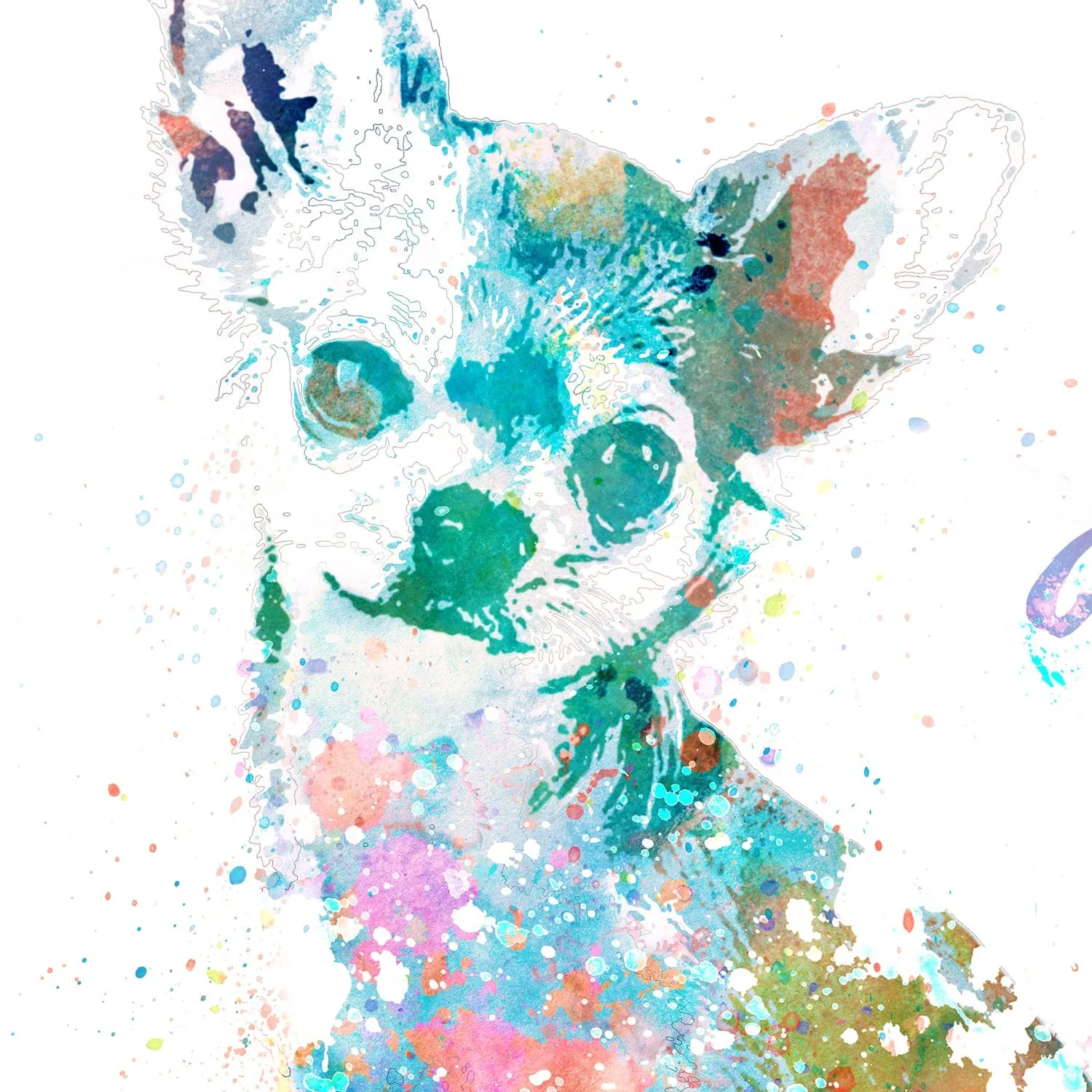 Chihuahua Watercolor Print