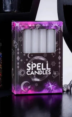 Chime Spell Candles | Grey / Silver