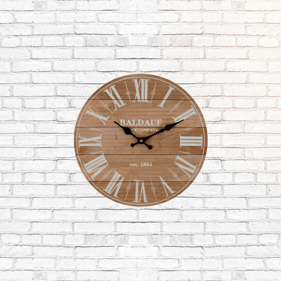 Classic Baldauf Style Wall Clock - 34cm