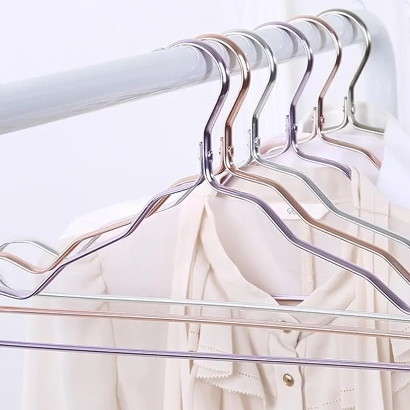 Colored Aluminum Clothes Hanger Set