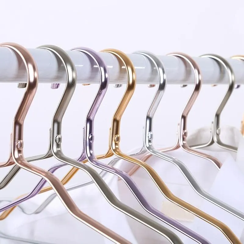 Colored Aluminum Clothes Hanger Set