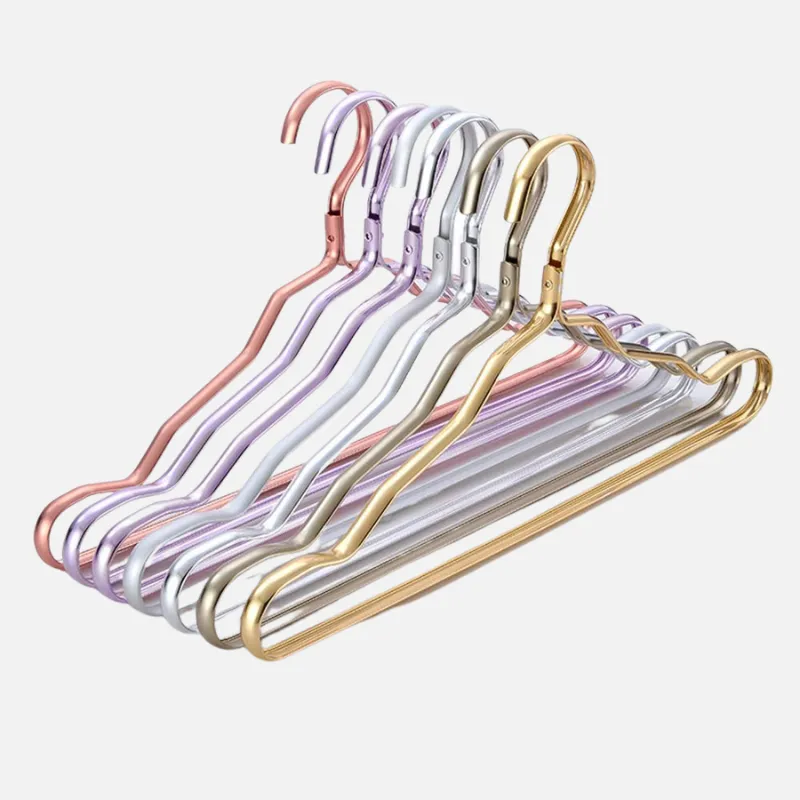 Colored Aluminum Clothes Hanger Set