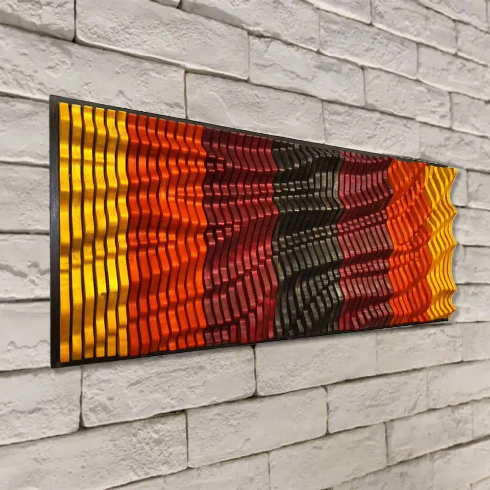 Colorful Vibrant Acoustic Woodscape Wall Art