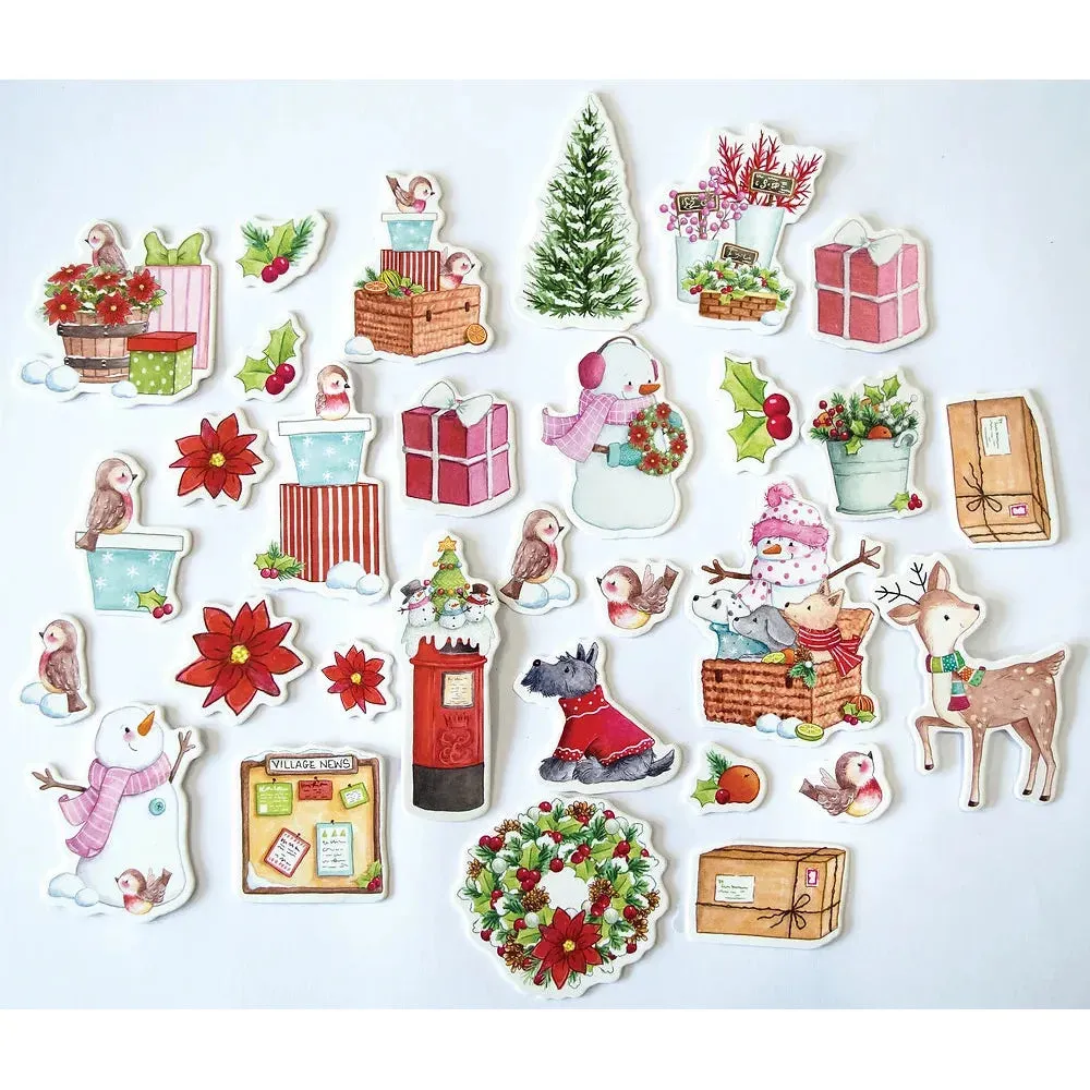 Craft Consortium Chipboard Ephemera Christmas Market