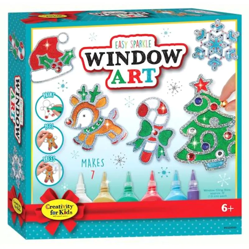 Creativity for Kids Easy Sparkle Christmas Window Art