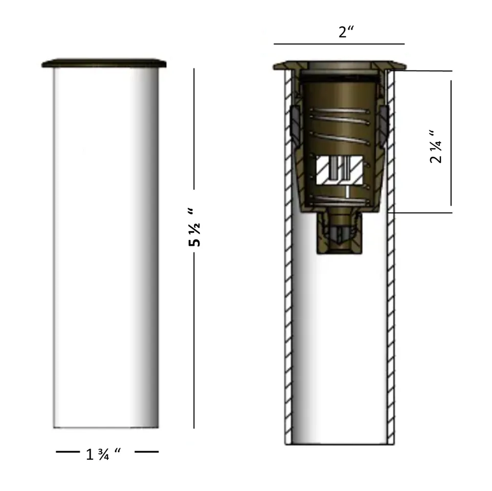 Crete Flat Cover Solid Cast Brass Mini In-ground / Deck / Recessed Light