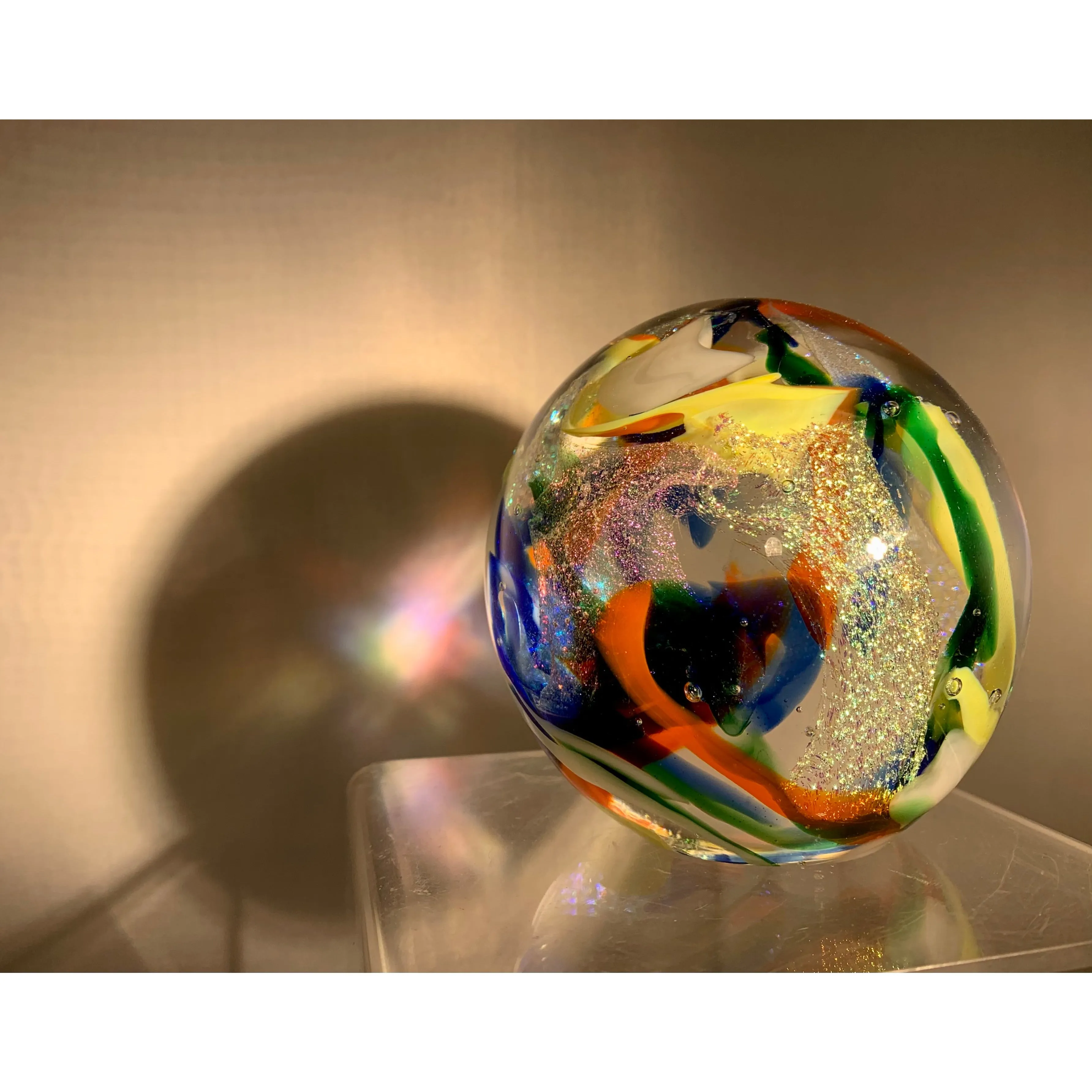 Dichroic Glass Paperweight