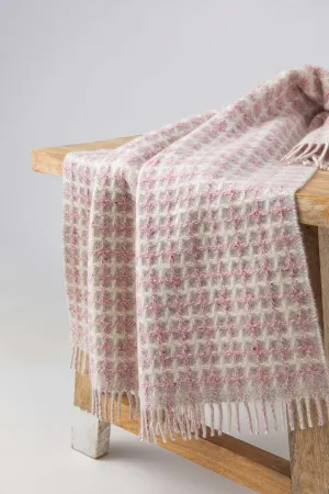 Donegal Cashmere Pink Baby Blanket