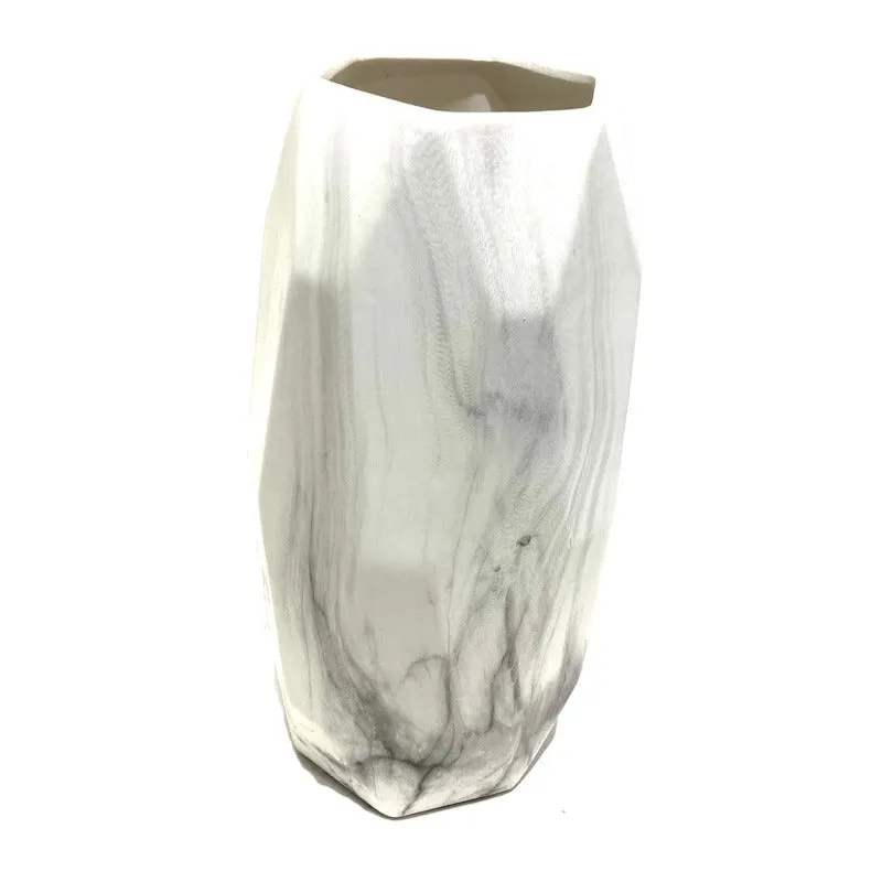 Flower Vase Marble Finish