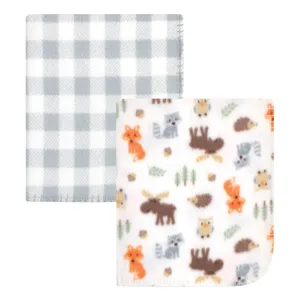 Hudson Baby Fleece Blankets, Woodland