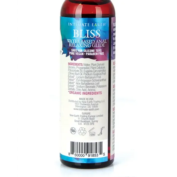 Intimate Earth Bliss Clove Infused Water-Based Anal Relaxing Glide 2 oz.