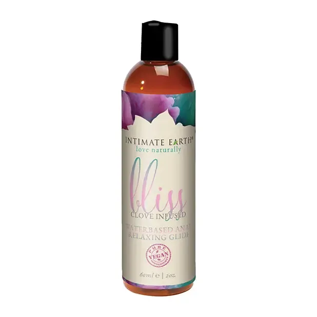 Intimate Earth Bliss Clove Infused Water-Based Anal Relaxing Glide 2 oz.