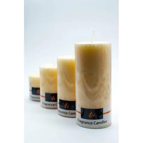 Jasmine Serenade: Handcrafted Marble Finish Pillar Candle, an Ode to Sublime Fragrance - Exceptionally Smokeless, Unparalleled Longevity, and a Timeless Addition to Your Sanctuary