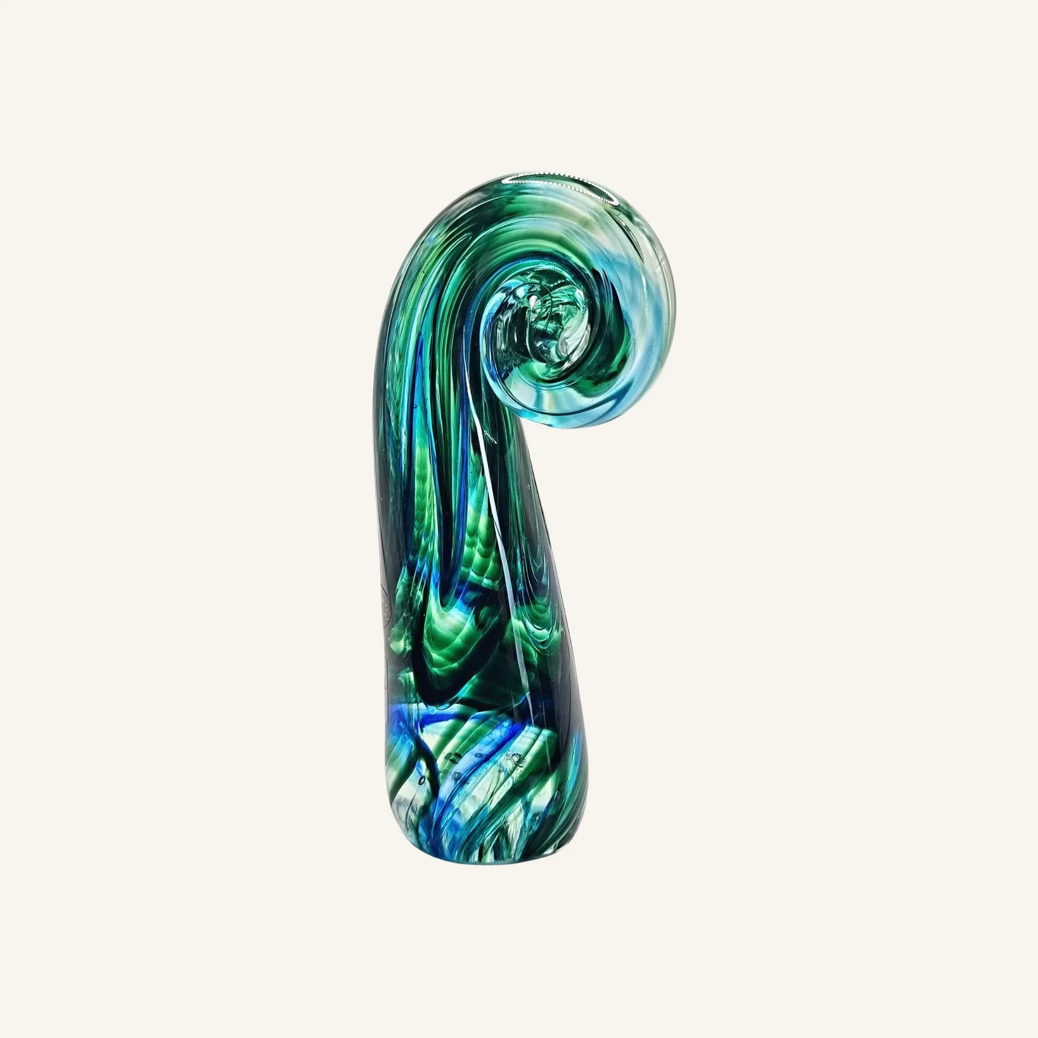 Koru Glass Ornament 10cm