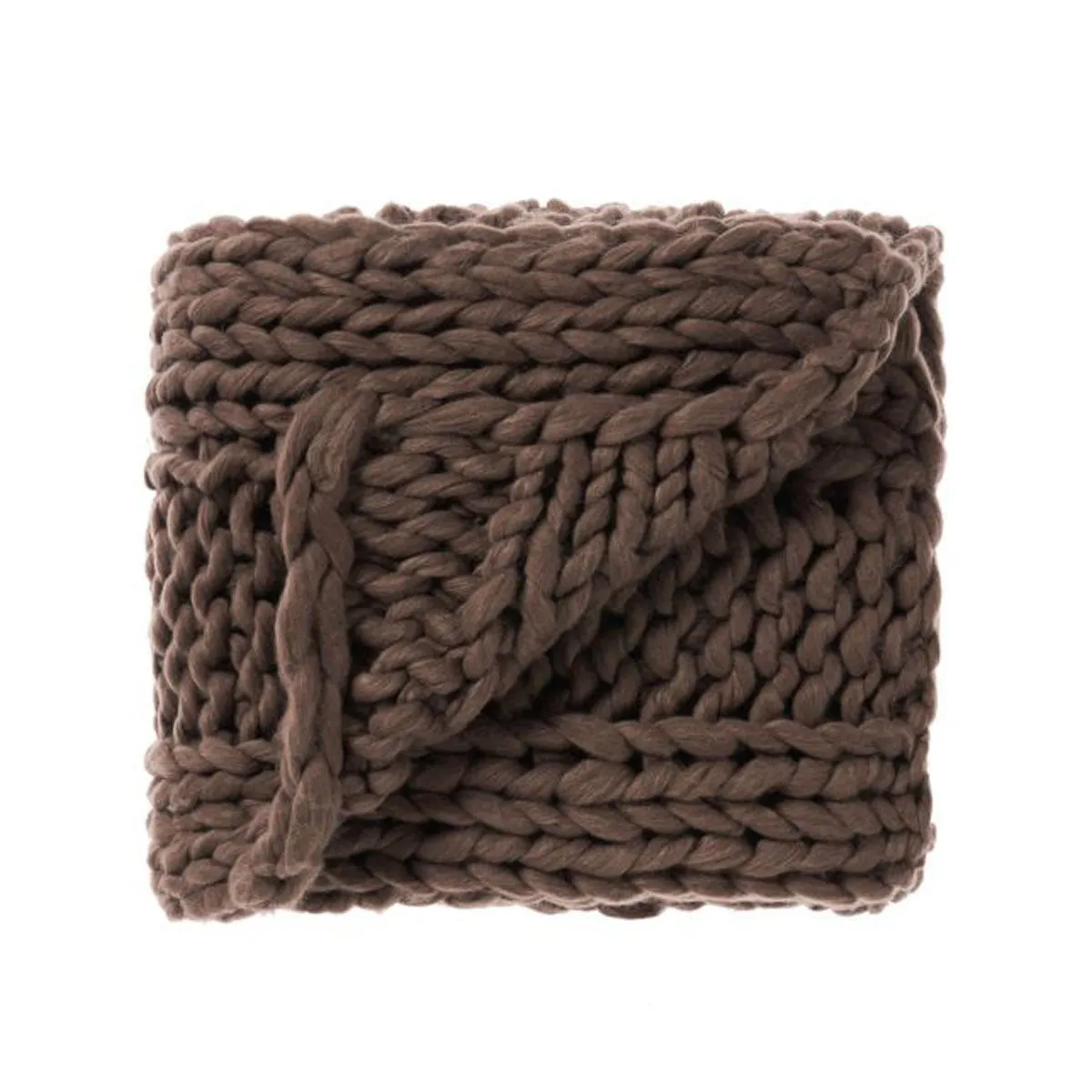 Lana Mocha Throw Rug by Linen House