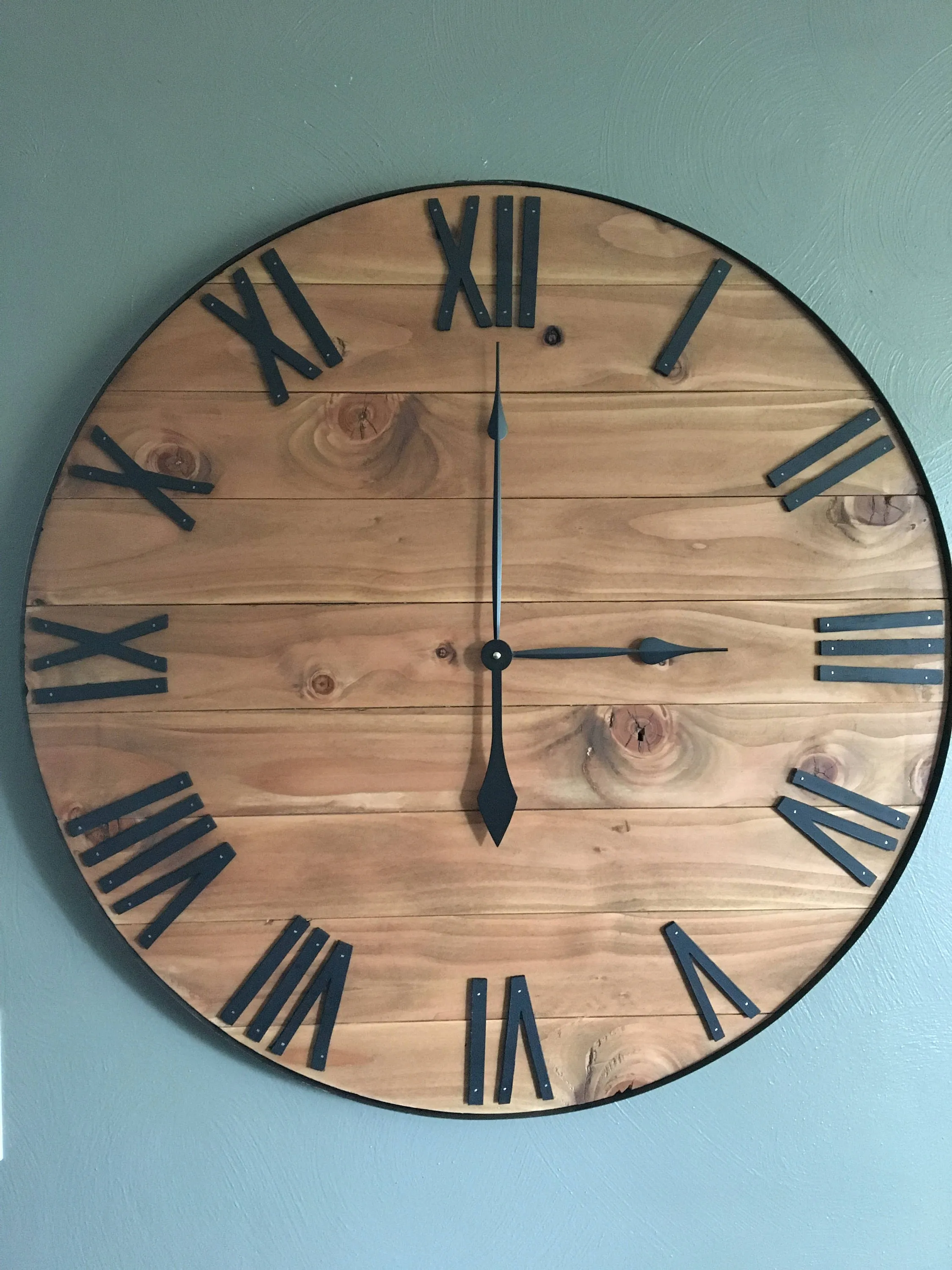 Large Rustic Farmhouse Clock