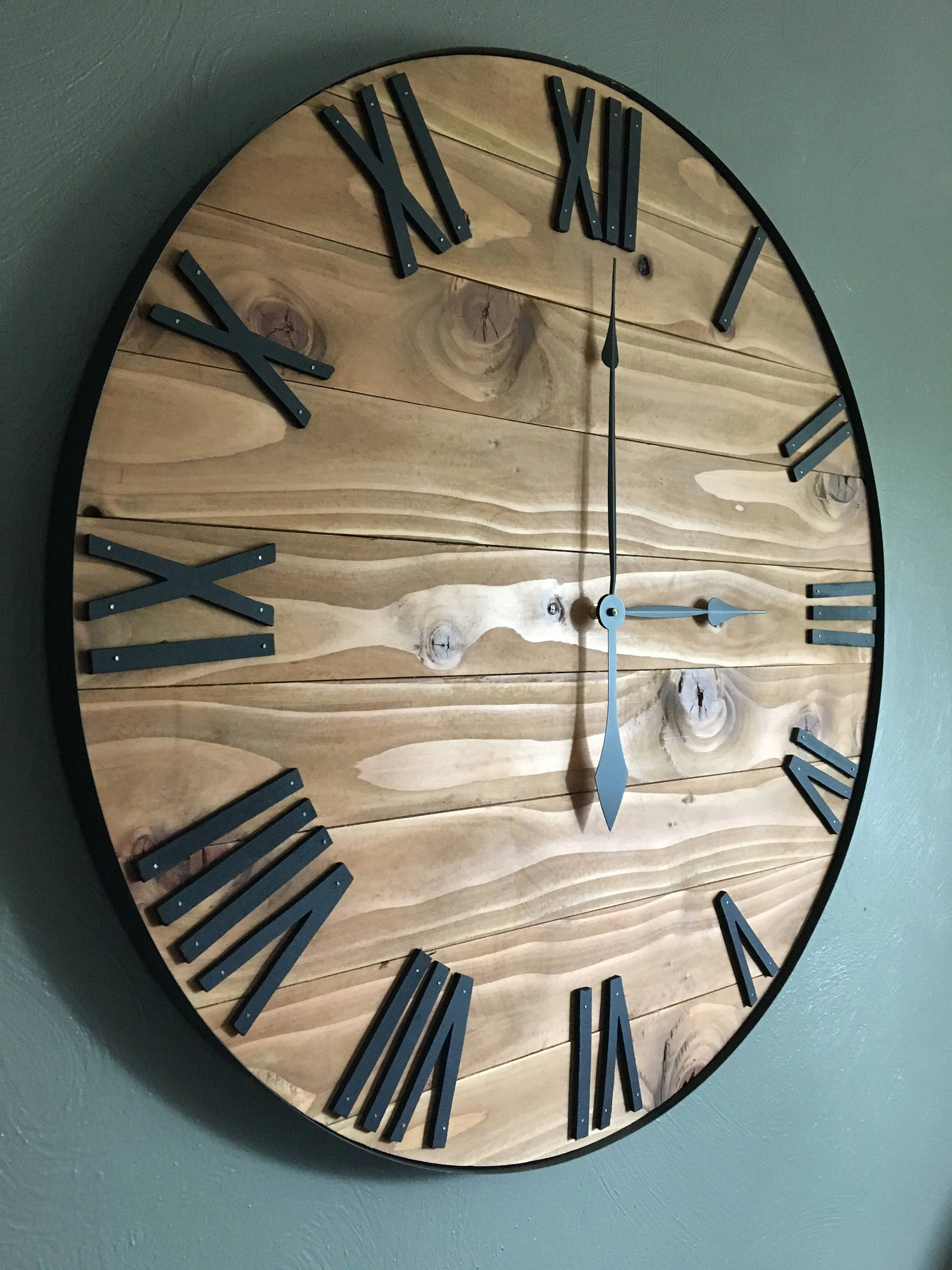 Large Rustic Farmhouse Clock