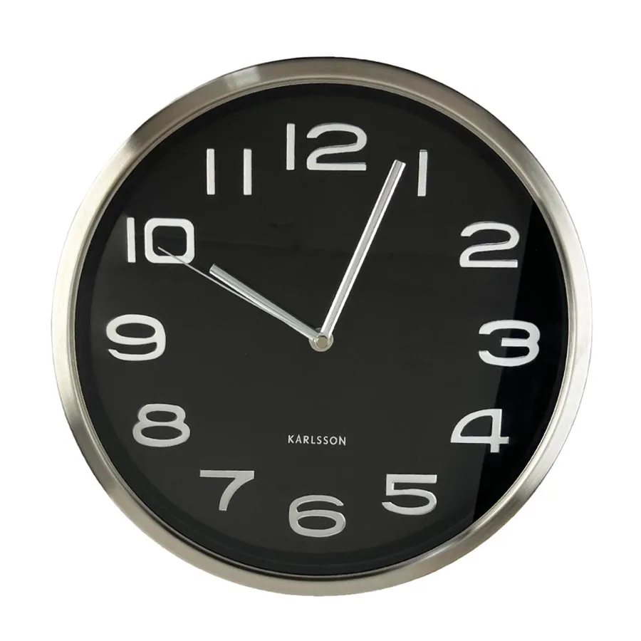 Maxie Black Wall Clock (30cm)