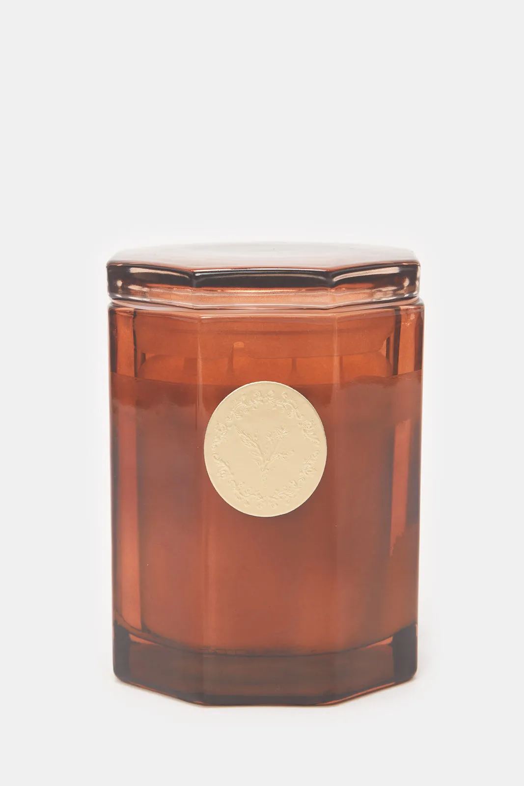 Midnight Bourbon Scented Candle Jar With Lid (M)