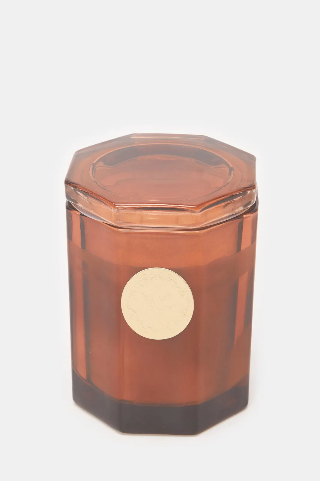 Midnight Bourbon Scented Candle Jar With Lid (M)