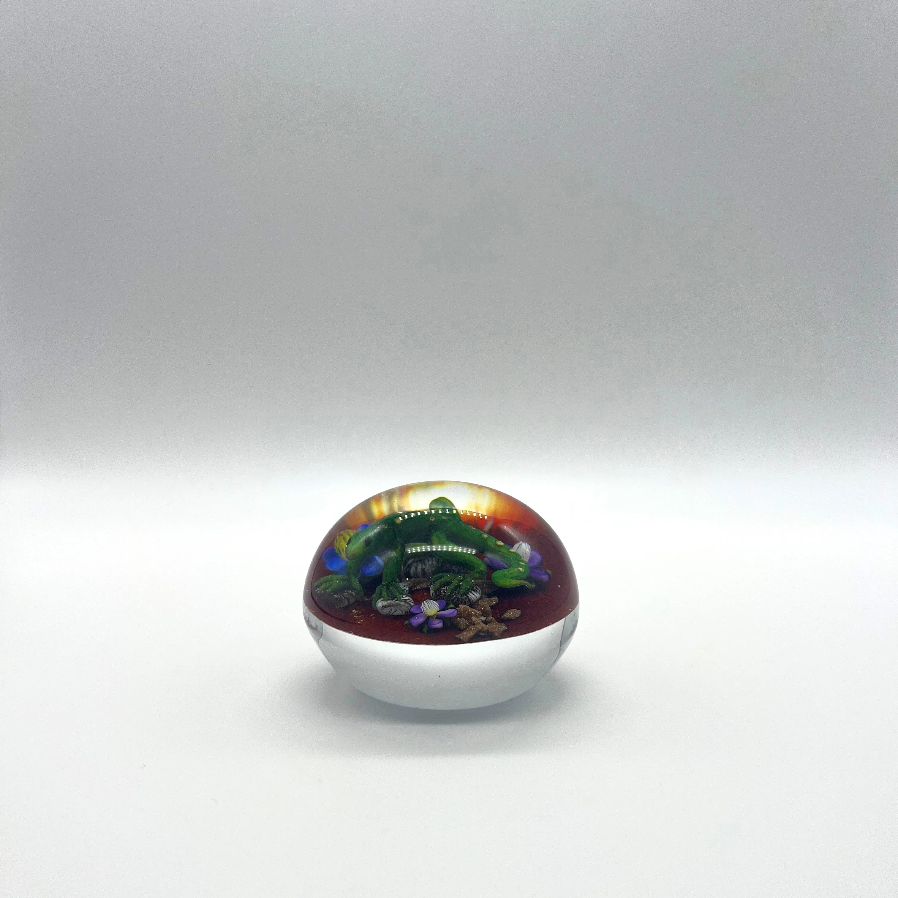 Mini Lizard Paperweight by Ken Rosenfeld