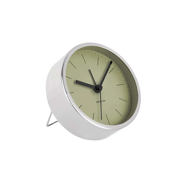 Minimal Alarm Clock - Olive Green