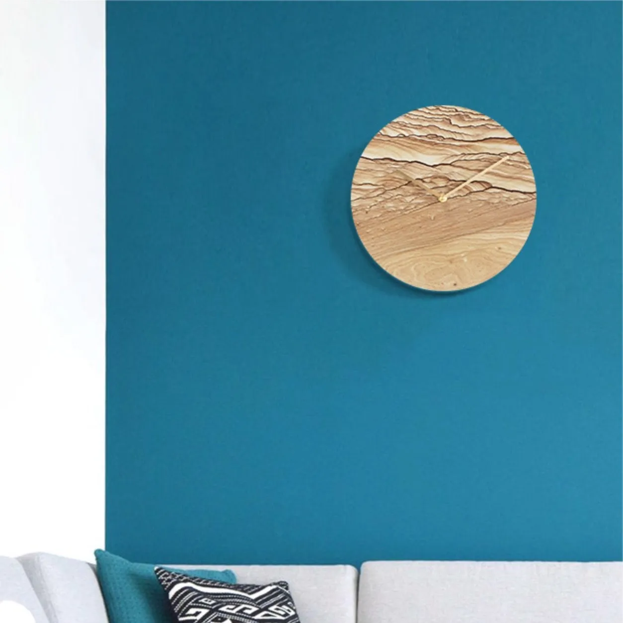 Minimalist Marble Wall Clock