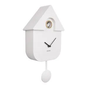 Modern Cuckoo Wall Clock - White