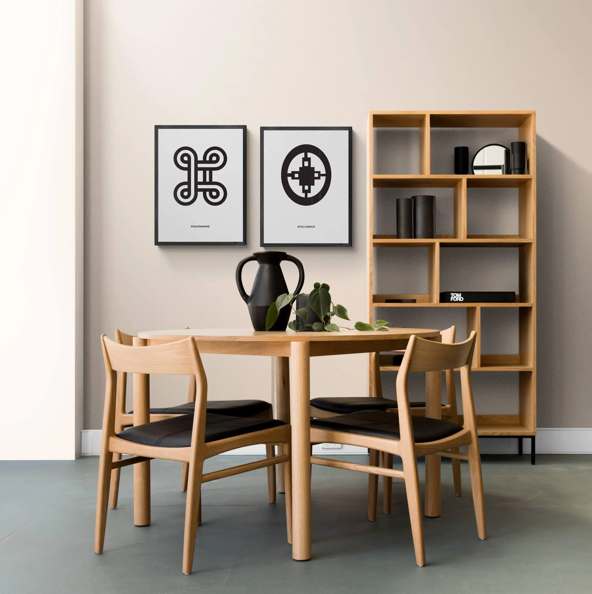 MPATAPO Adinkra Symbol Framed Art Print