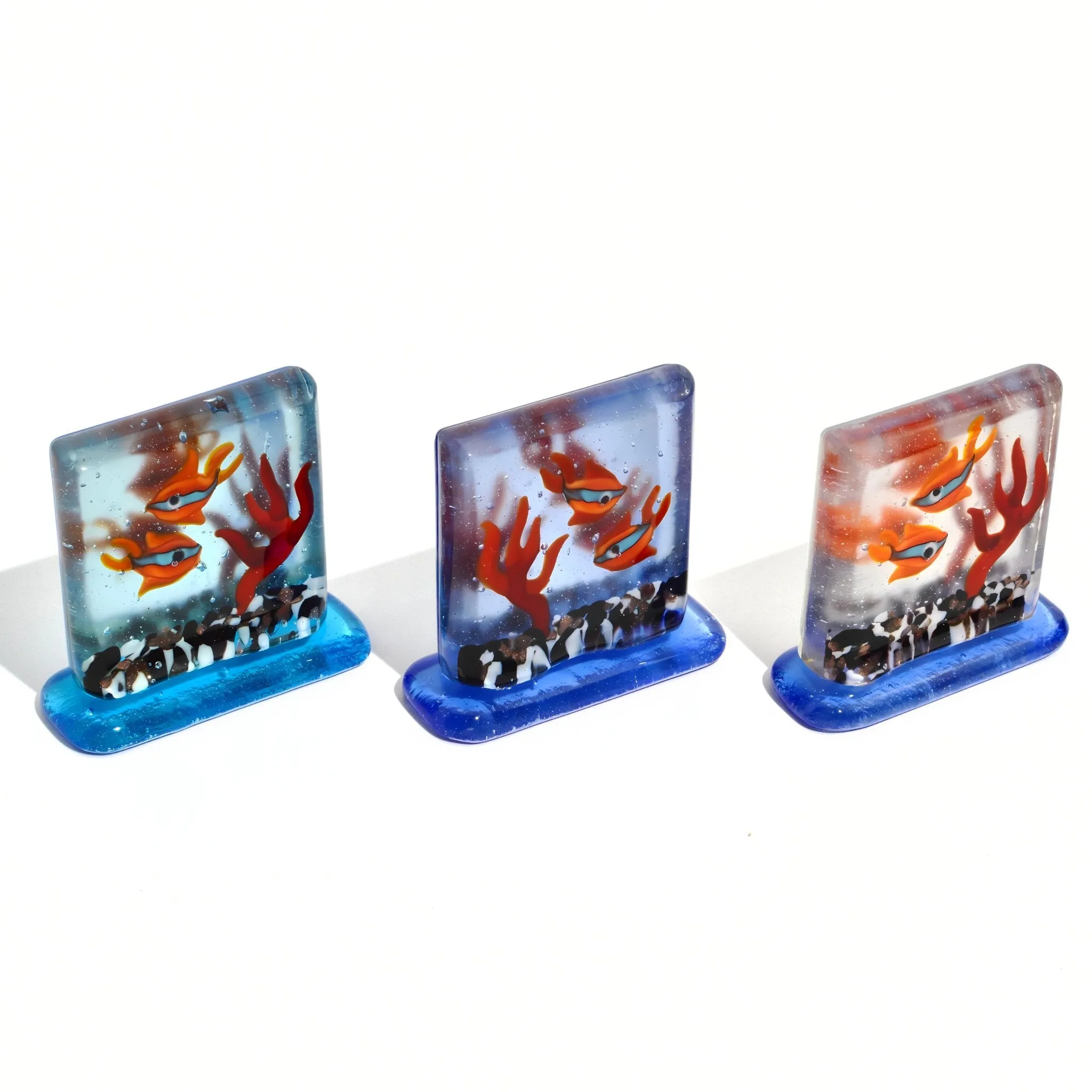 Murano Glass Fish Aquarium, Handmade in Italy