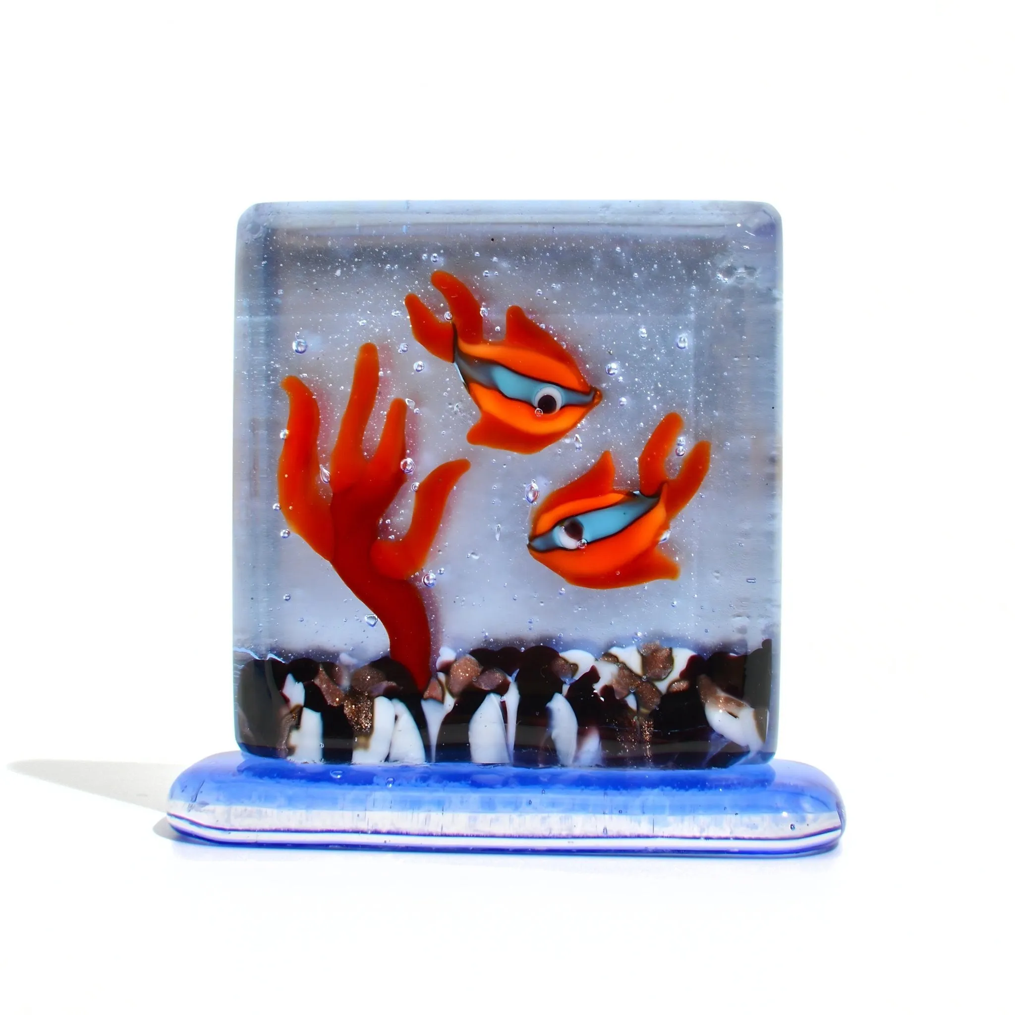 Murano Glass Fish Aquarium, Handmade in Italy